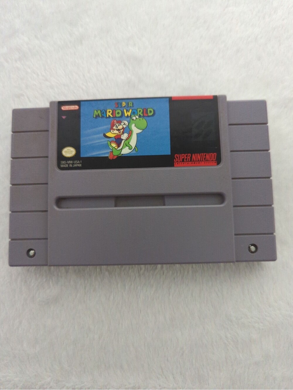 Super Mario World Super Nintendo Game Cartridge